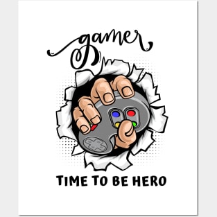 Gamer Time To Be Hero Posters and Art